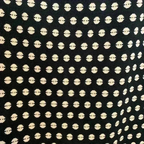 J. McLaughlin Stretch Knit Polka Dot A-Line Skirt, Womens Size Large - Picture 3 of 6